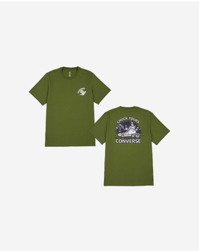CHUCK TOURS GRAPHIC TEE GREEN