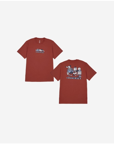 CITY TOUR GRAPHIC TEE RED