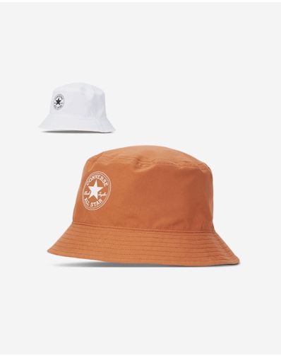 ALL STAR PATCH REVERSIBLE BUCKET HAT BROWN