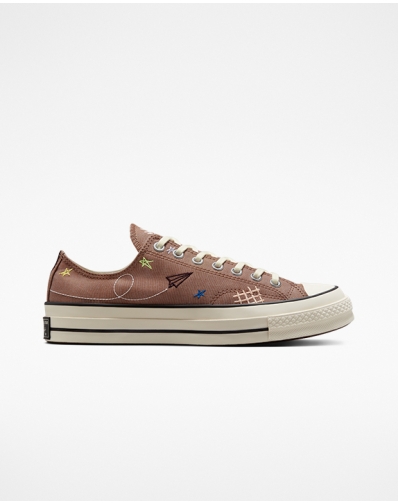 CHUCK 70 EMBROIDERY OX BROWN