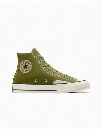 CHUCK 70 CRAFTED OLLIE PATCH HI GREEN