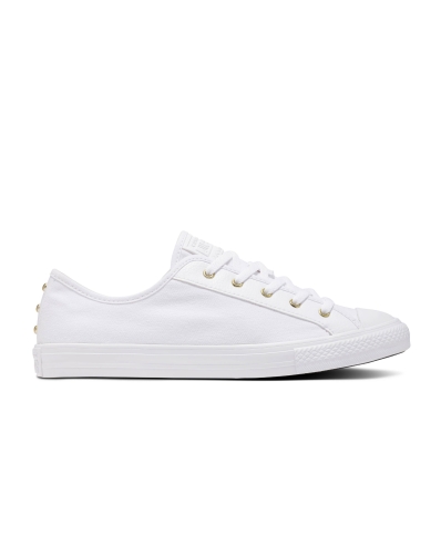 CTAS DAINTY STAR STUDDED  OX WHITE/GOLD