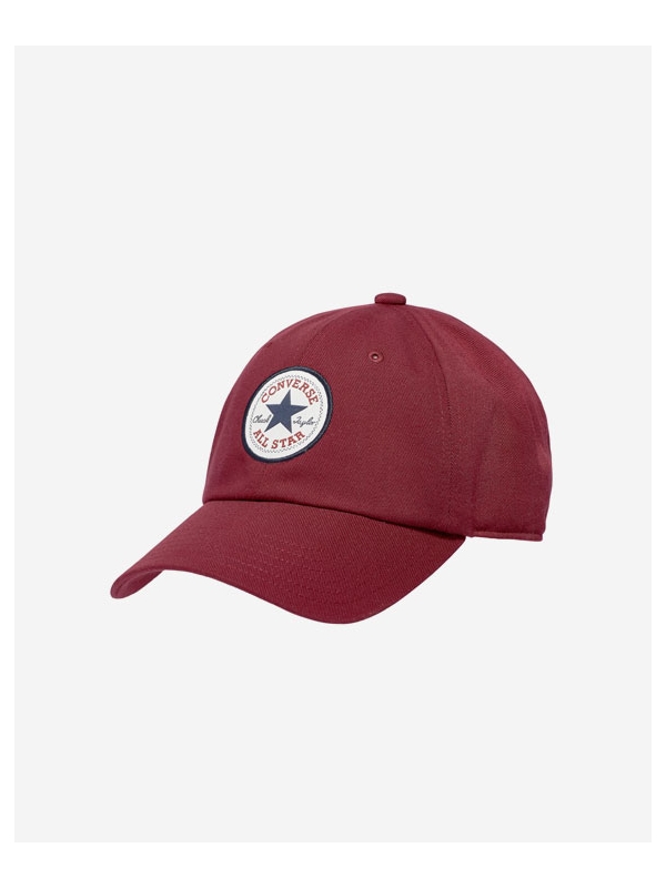 CHUCK TAYLOR ALL STAR PATCH BASEBALL CAP RED