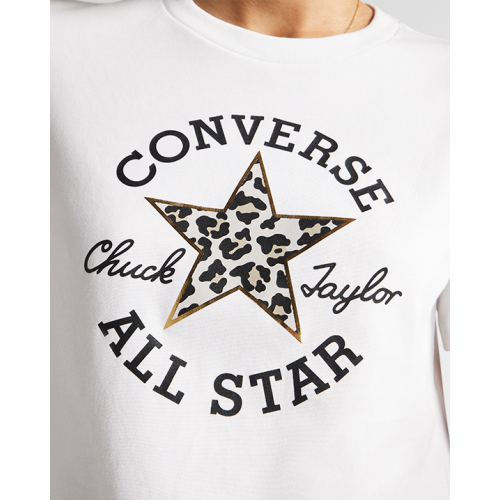 CHUCK PATCH LEOPARD INFILL WHITE TEE